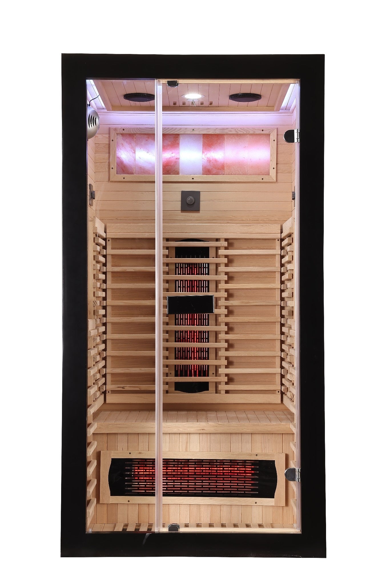HotBox1 Black Indoor Infrared Sauna 1 Seater 13 AMP