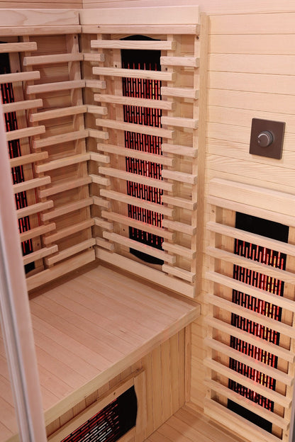HotBox2 Black Indoor Infrared Sauna 2 Seater 13 AMP
